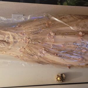 Elegant Floral Embellished Quinceanera Dress